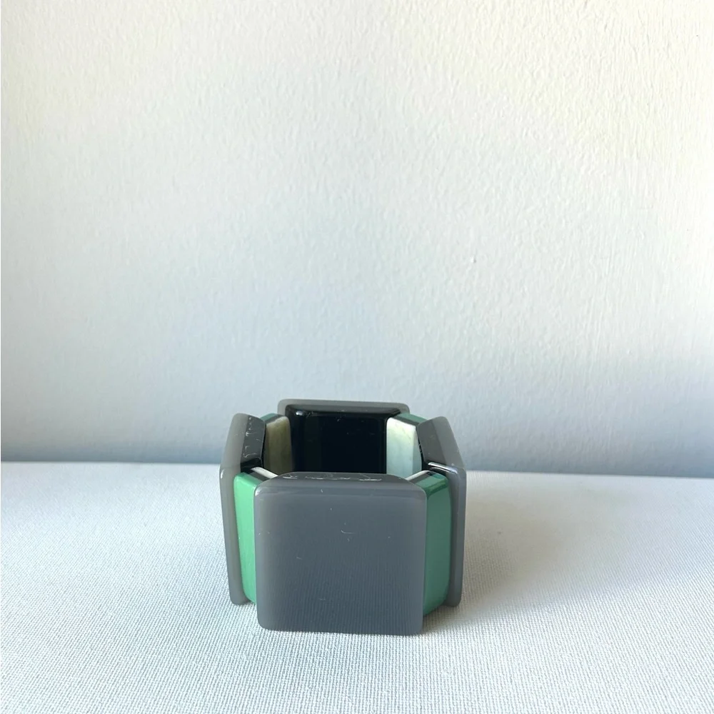 Vintage Chunky Resin Retro Mod Bracelet - Picture 5 of 6